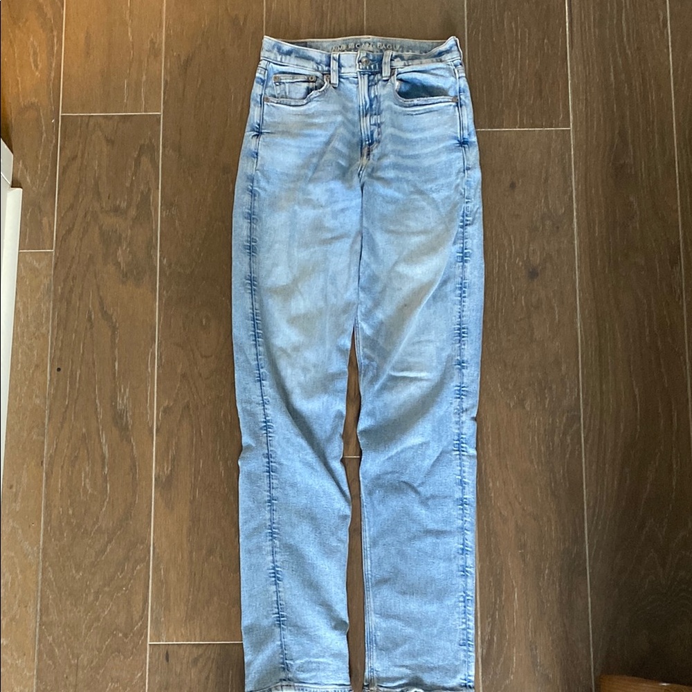 American Eagle Outfitters Blue Straight Leg 90s Boyfriend Jeans 4XL